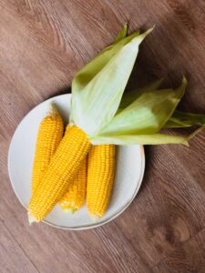Photo of fresh corn cob